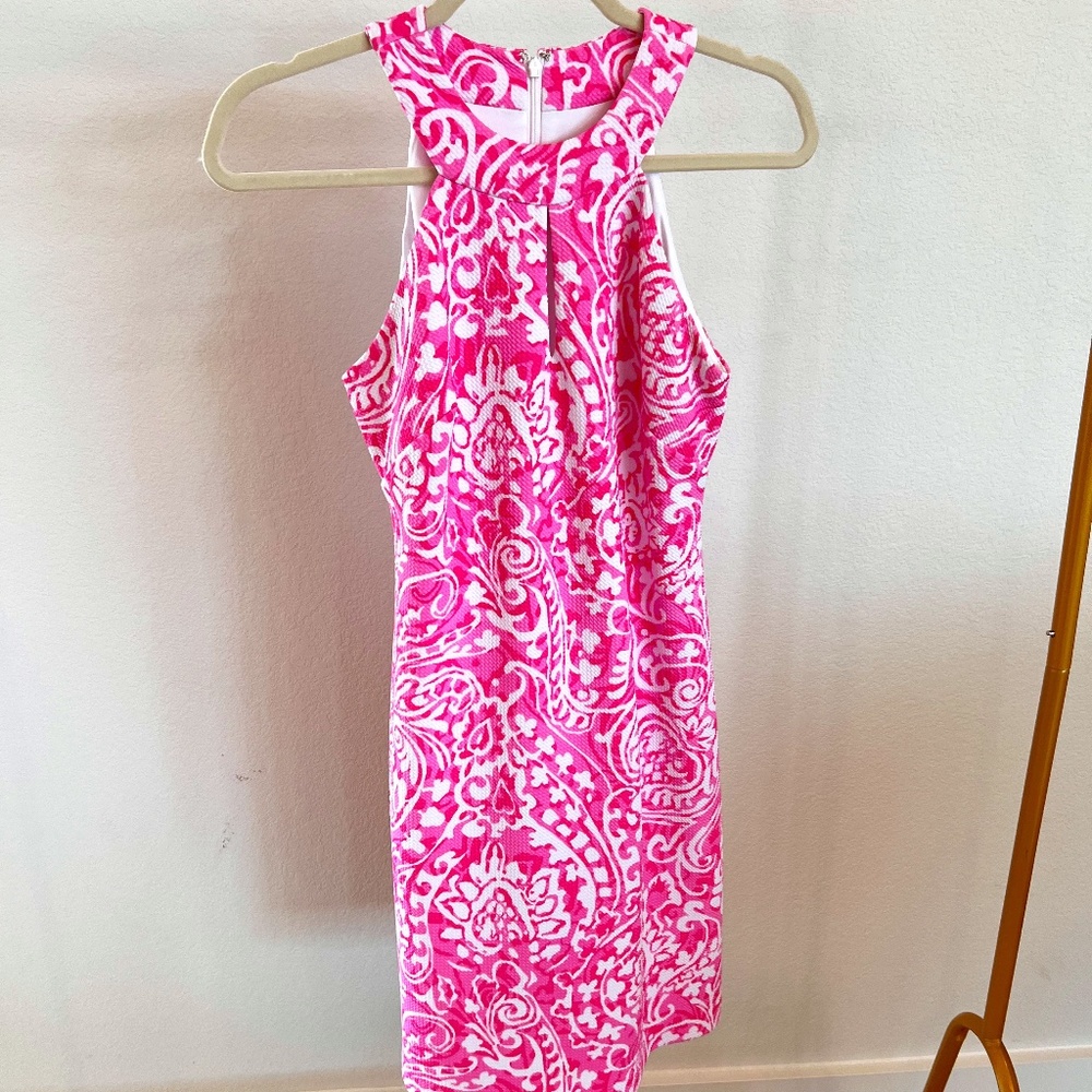 Pink mini dress